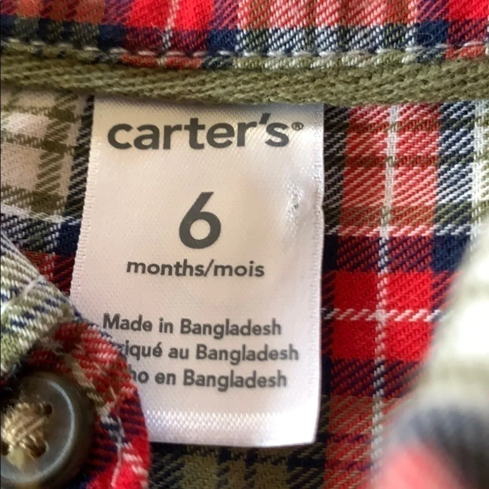 CARTER’S Plaid Button Down Shirt